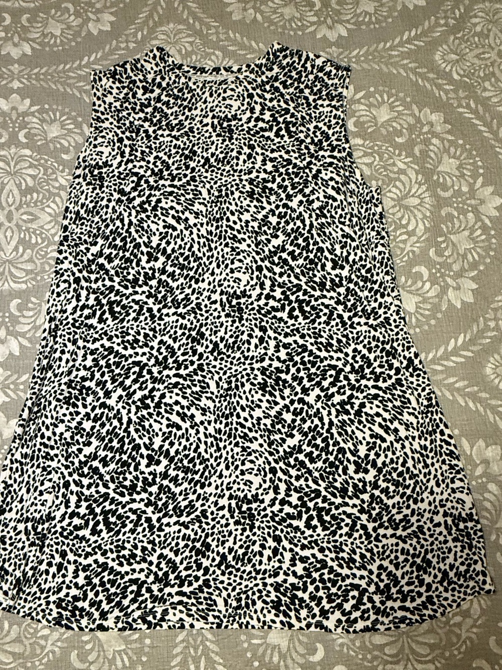 Maurice’s Black & White Animal Print Sleeveless Dress